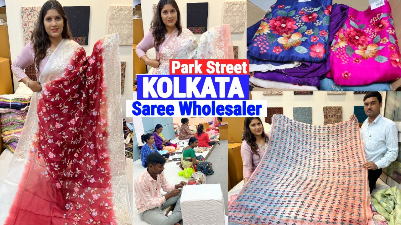 Saboo Sarees Pvt. Ltd : Pure Tussar/Organza/Tissue Sarees Manufacturer & Wholesaler in Kolkata