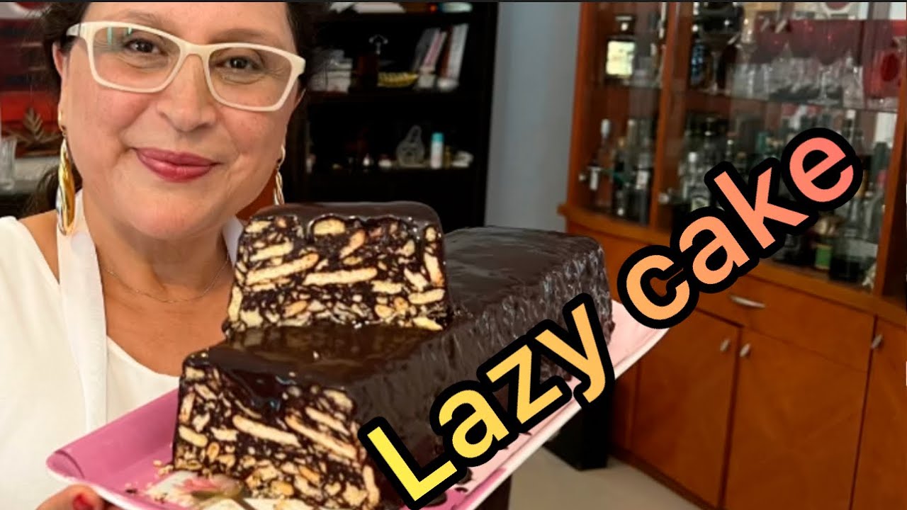 Lazy cake ou biscuit au chocolat without eggs.البسكويت بالشوكولا بدون بيض