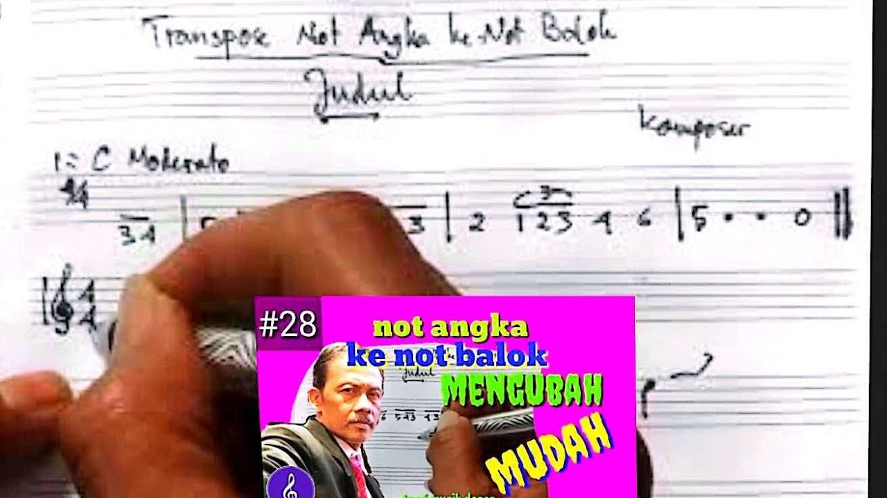 Cara Mengubah Not Angka menjadi Not Balok Mudah Teori Musik Dasar Not || SBD Musik