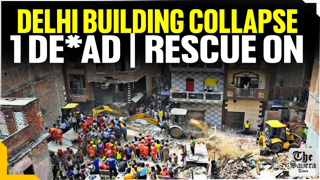 Delhi Building Collapse Near Saket Metro: 1 De*ad, Several Injured | Massive Rescue Operation