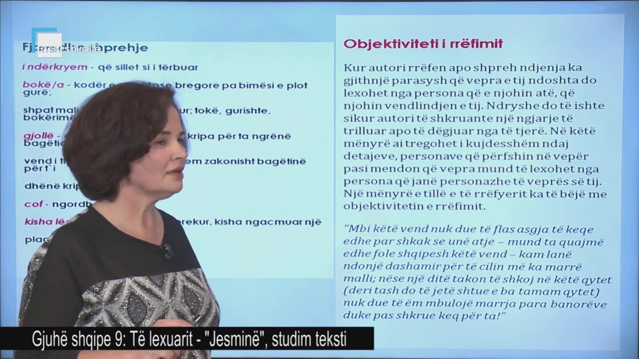 Gjuhë shqipe 9 - Të lexuarit: 