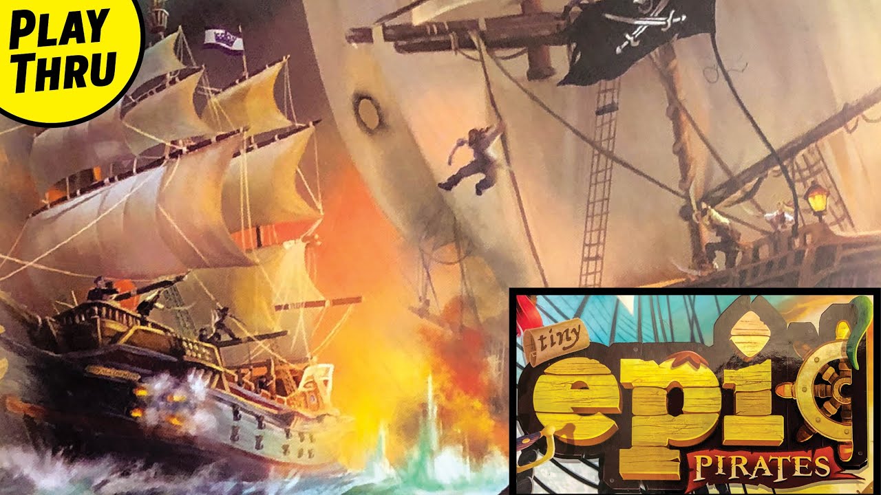 tiny EPIC PIRATES Solo Playthrough How to Play