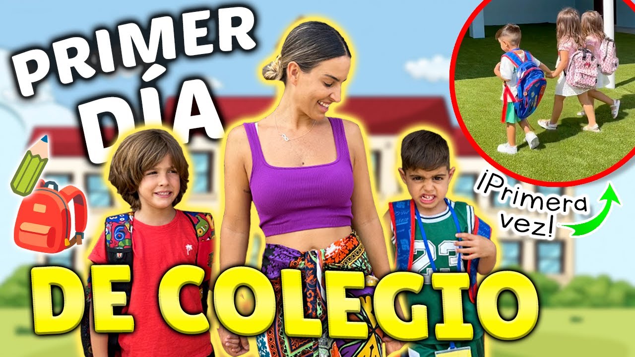 PRIMER DÍA DE COLE DE NUESTROS HIJOS | Familia Amiguindy