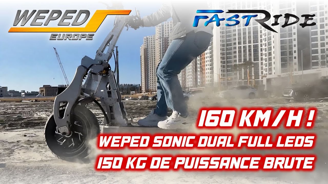 Trottinette électrique WEPED SONIC ! 160 km/h ! 😮 la plus puissante au monde !