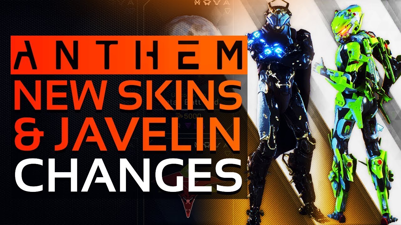 Anthem -  NEW SKINS, COSMETICS SHOP UPDATE, More DAY 1 UPDATE Changes & Javelin Balancing!