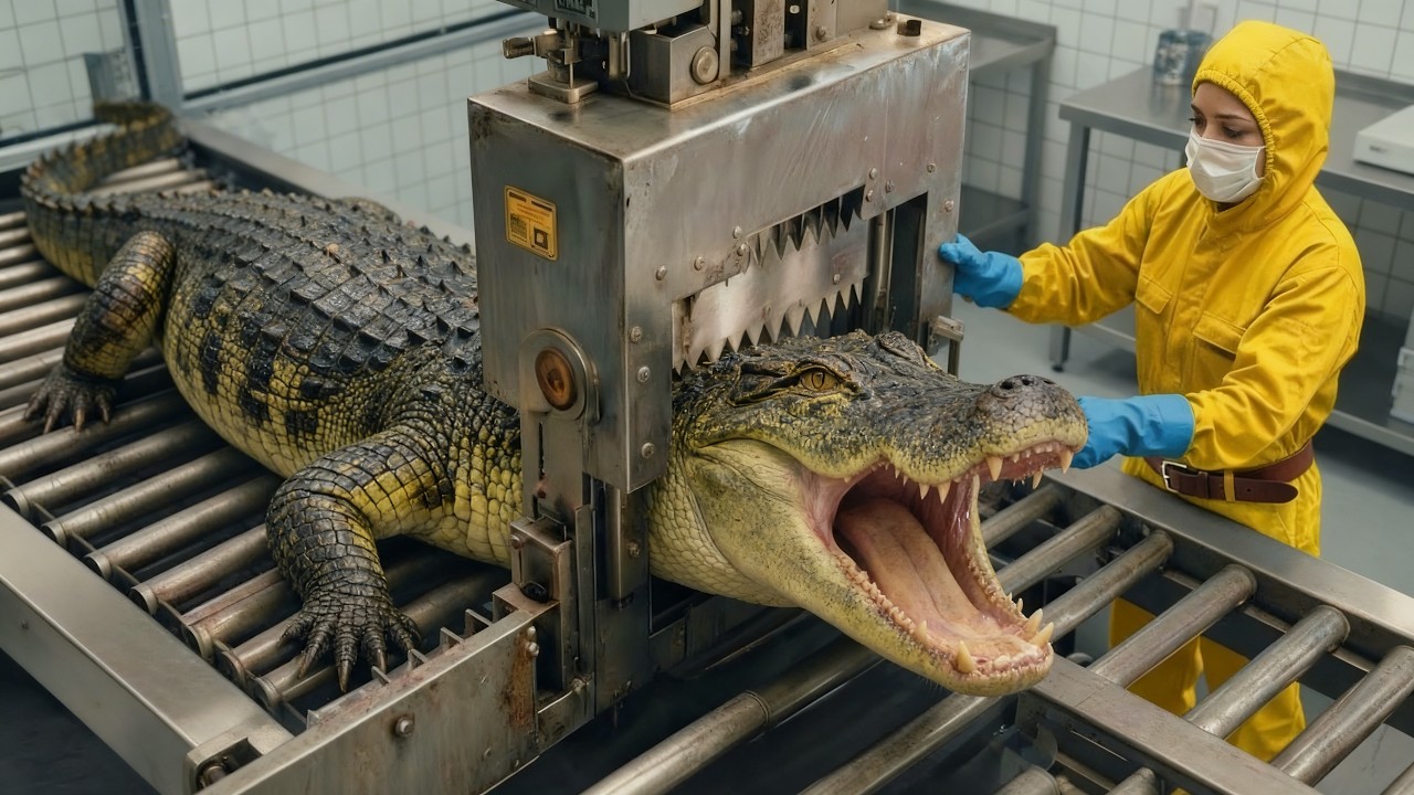 Inside the Massive Crocodile Leather Factory | Full Manufacturing Process