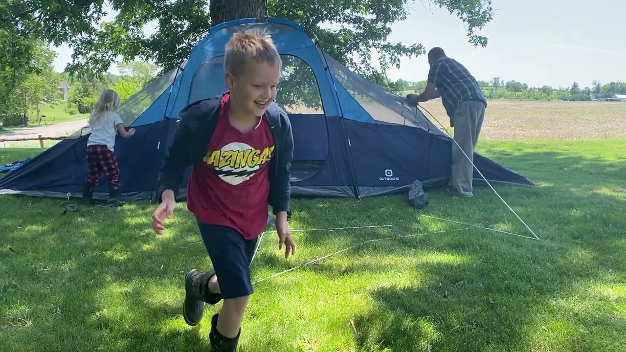Outback Dome Tent - 12 man - Setup