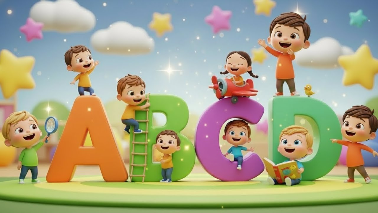 ABC Rhymes for Toddlers  & Preschoolers | A to Z ABC Phonics Song for Kids , ABCD Baby song