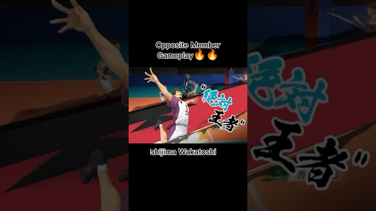 OPPOSITE MEMBER GAMEPLAY - ハイキュー!!FLY HIGH #ハイキュー #haikyuu #hq_anime #volleyballgame #anime