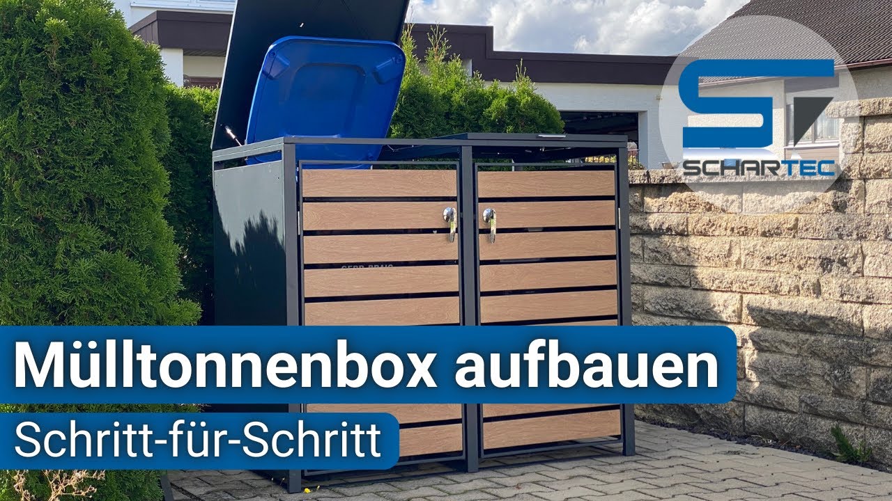 M&uuml;lltonnenboxen aufbauen | Schritt-f&uuml;r-Schritt Anleitung | M&uuml;lltonnenboxen f&uuml;r Tonnen bis 240l