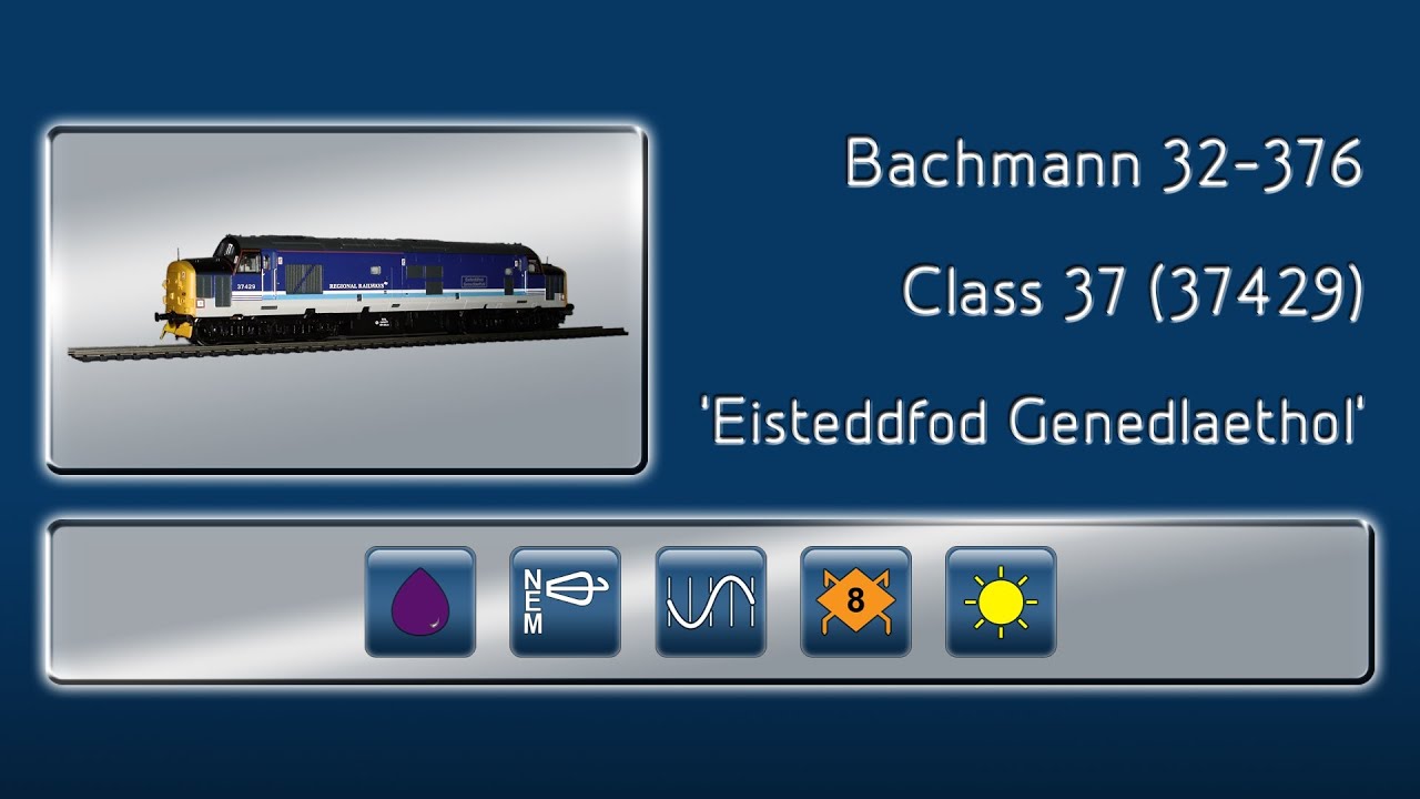 Opening the Bachmann Class 37 in Regional Railways