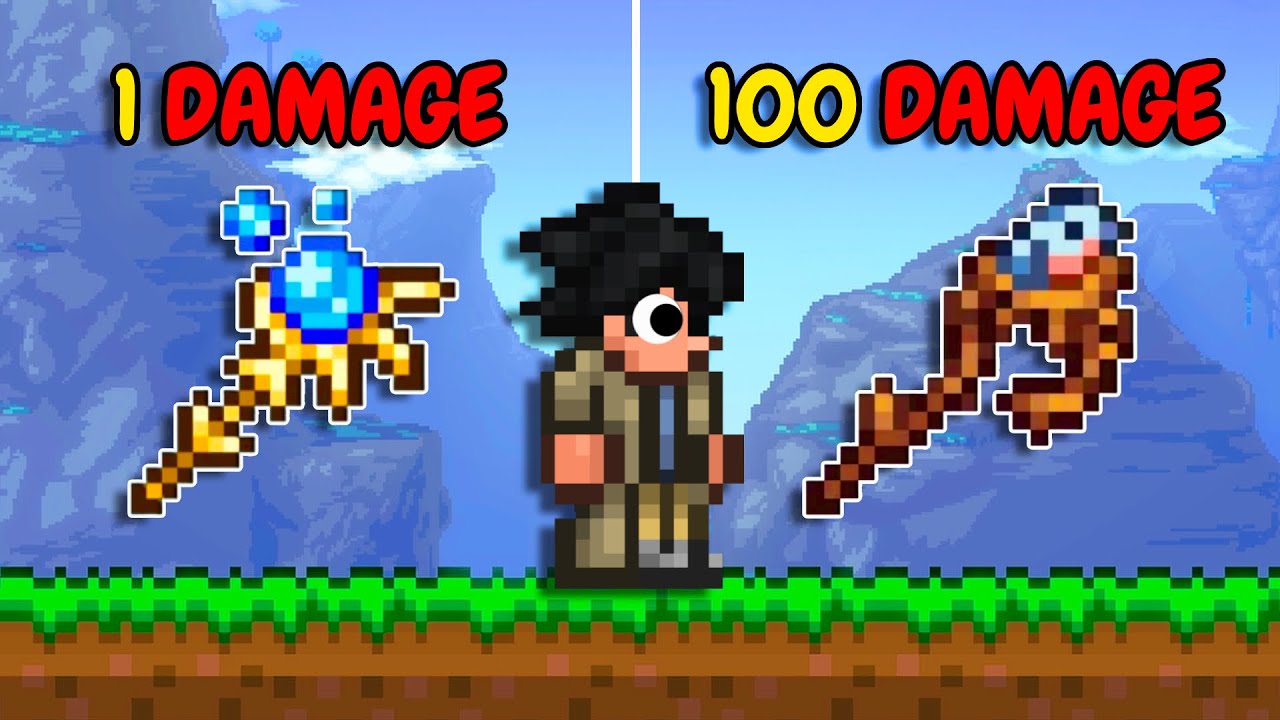 Terraria, But ALL Minions Deal RANDOM Damage...