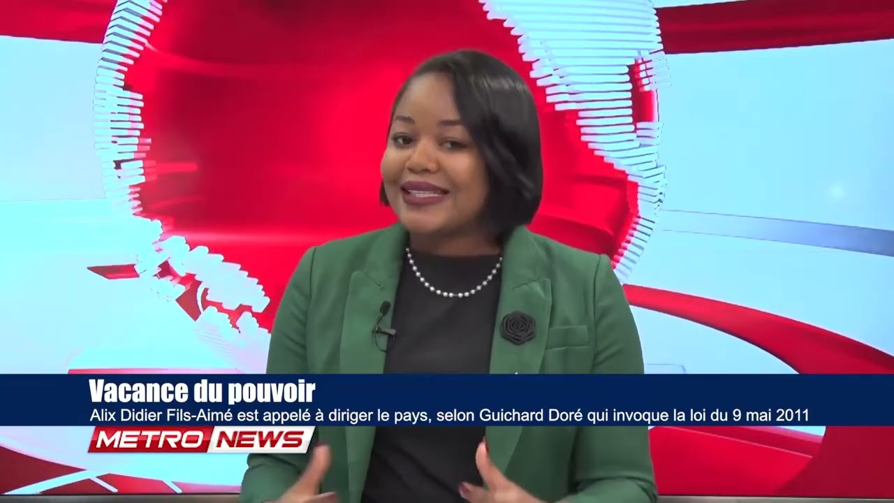 Alix Didier Fils-Aimé est appelé à diriger le pays, selon Guichard  qui invoque la loi du 9 mai 2011