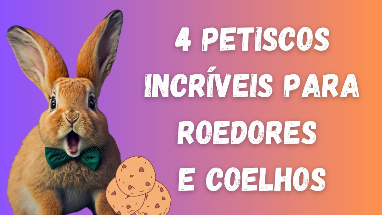 4 petiscos incriveis para roedores e coelhos