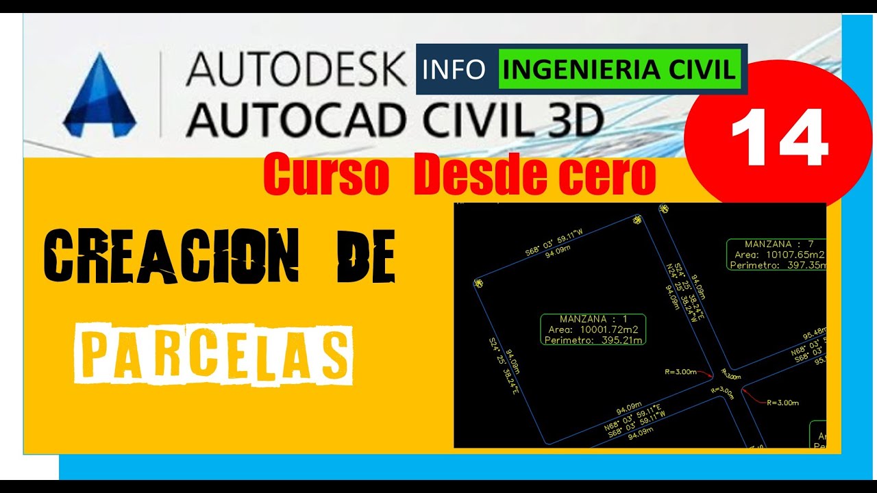 Como CREAR PARCELAS  y configurar estilos en Civil 3d 🔴(#14) Curso Completo de CIVIL 3D 2021