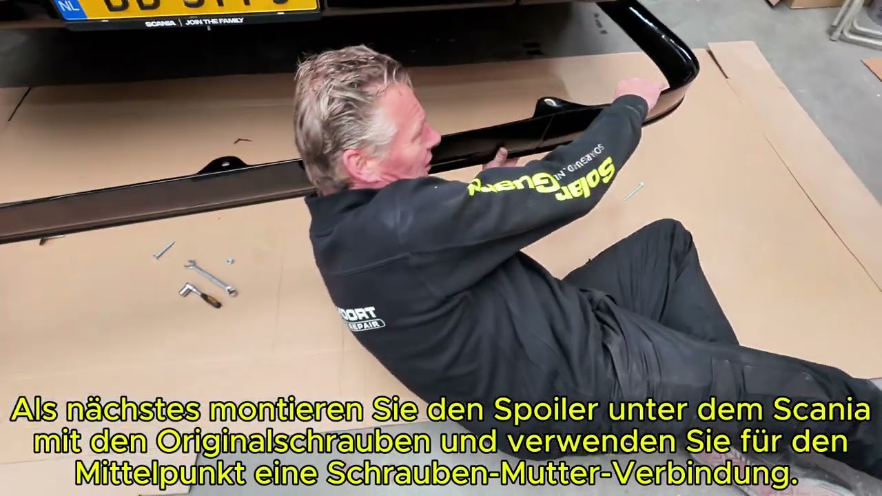 SolarGuard Scania Next Generation Frontspoiler-Montagevideo DE