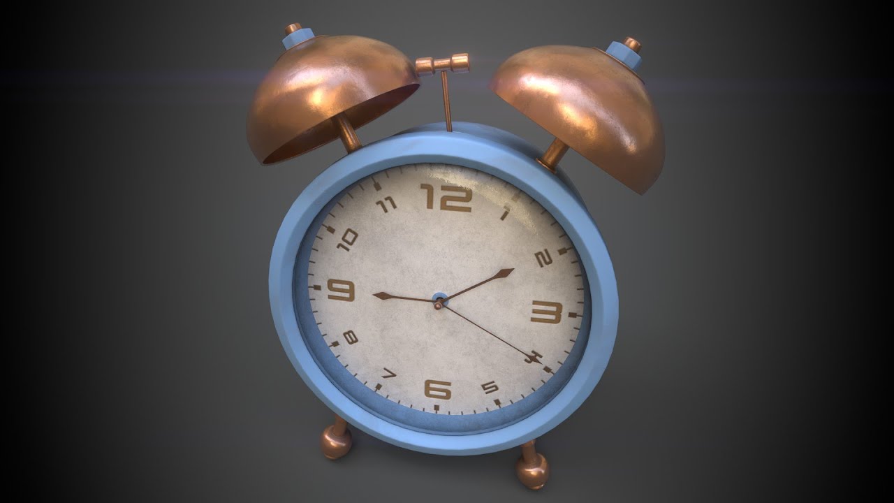 Autodesk Maya and Substance Painter - alarm clock modeling (part3 : creating texture)