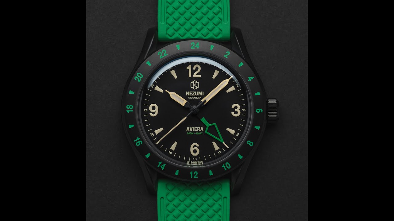 Распаковка и обзор: часы Nezumi Aviera GMT