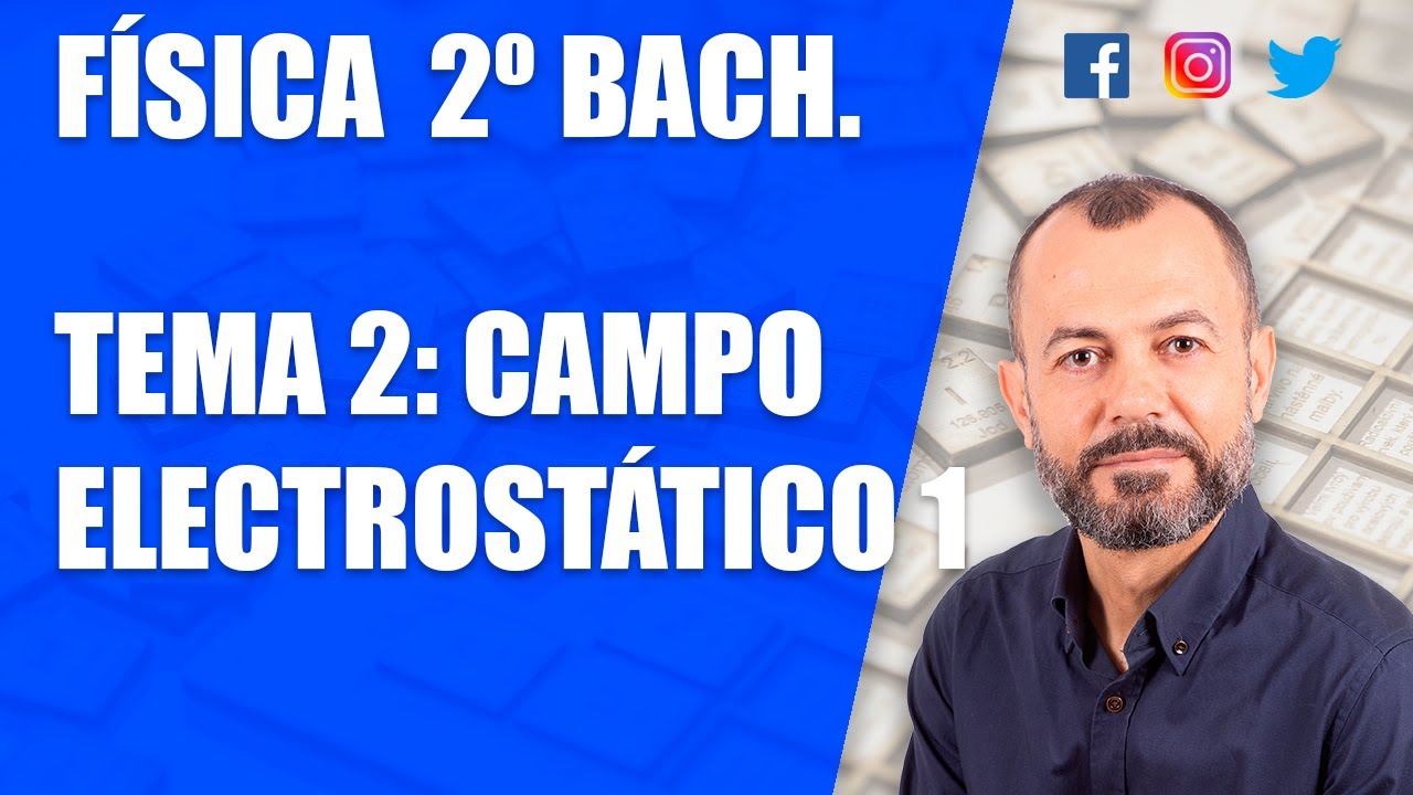 Campo electrostático 1 - Tema 2 - Física 2 Bachillerato - Campo electrostático e intensidad
