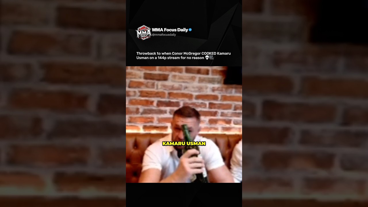 То, что Конор Макгрегор избил Камару Усмана на стриме с разрешением 144p, было совершенно излишним 😭