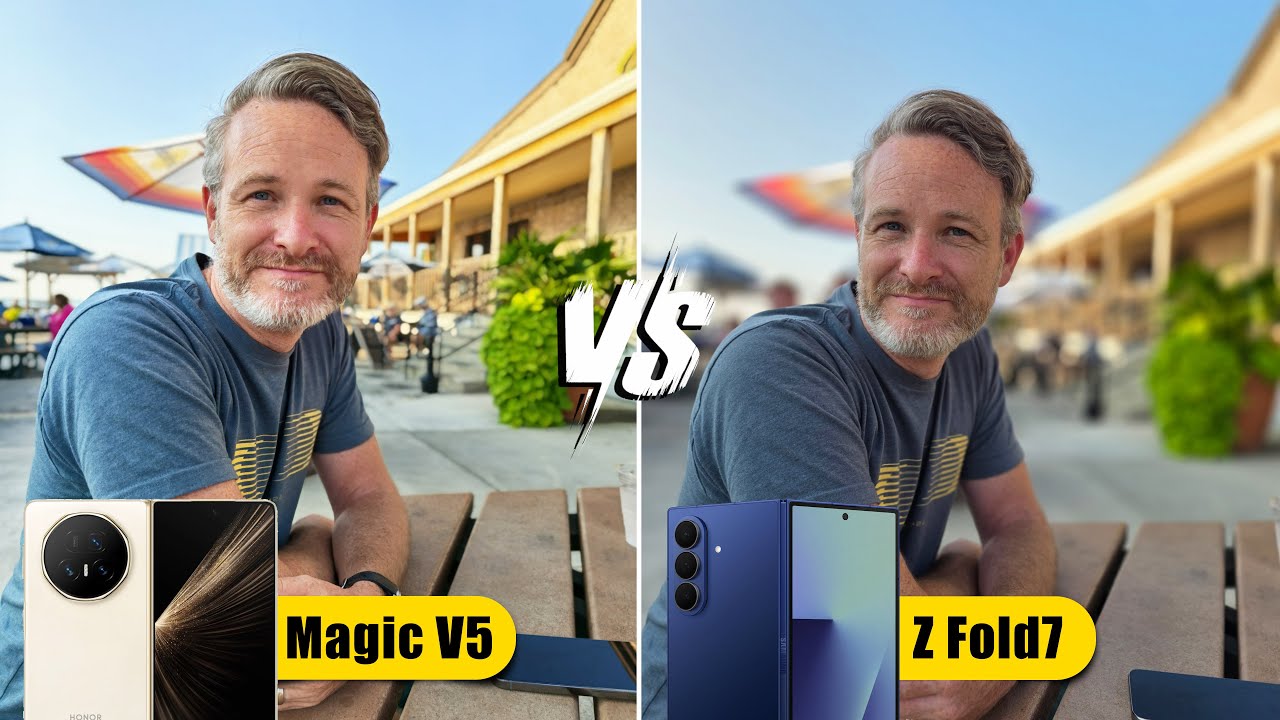 Honor Magic V5 versus Samsung Galaxy Z Fold7 camera comparison