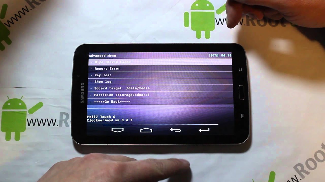 Обзор и установка восстановления Philz Touch на Galaxy Tab 3 7 дюймов.