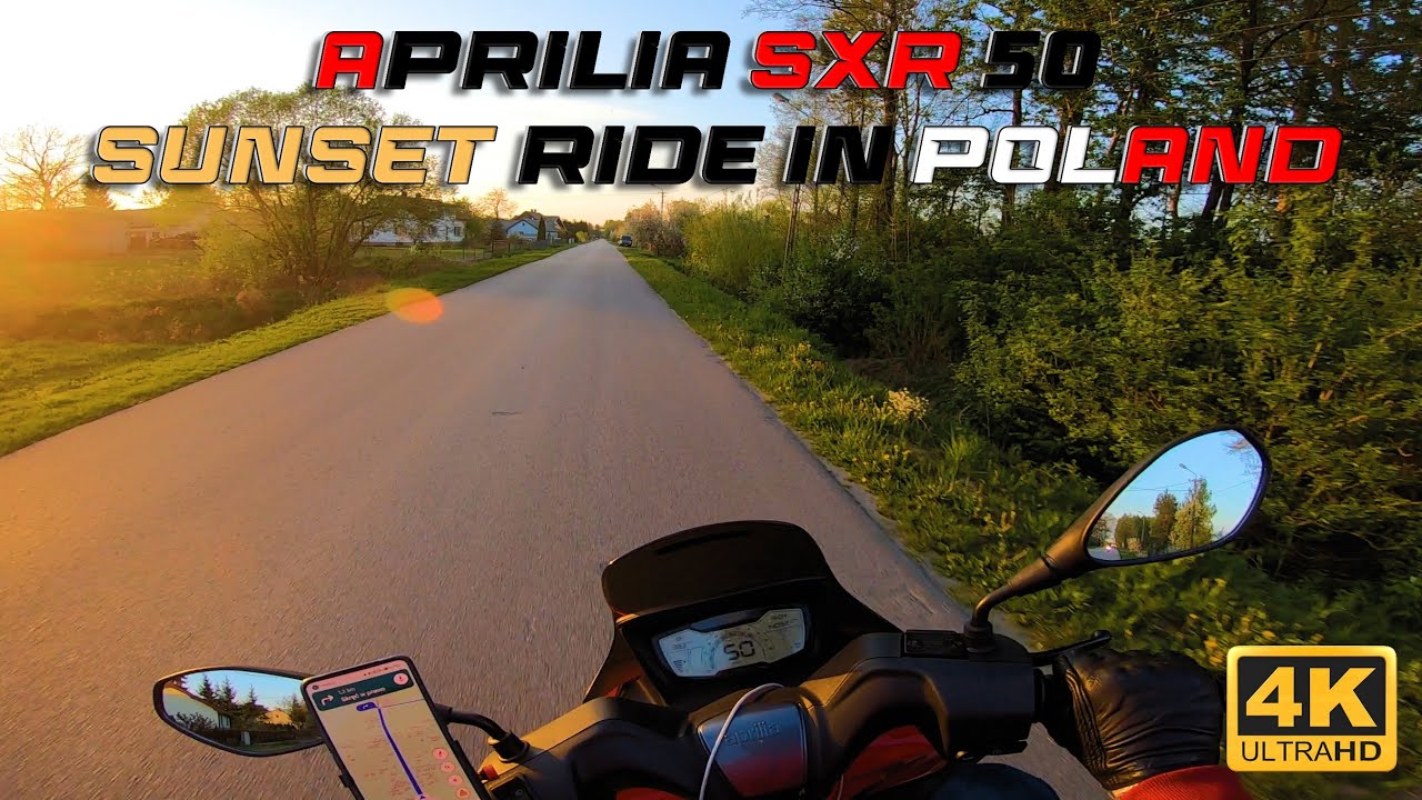 🌅 Scooter Sunset Ride 🌅  APRILIA SXR 50 & YAMAHA AEROX 50 🛵