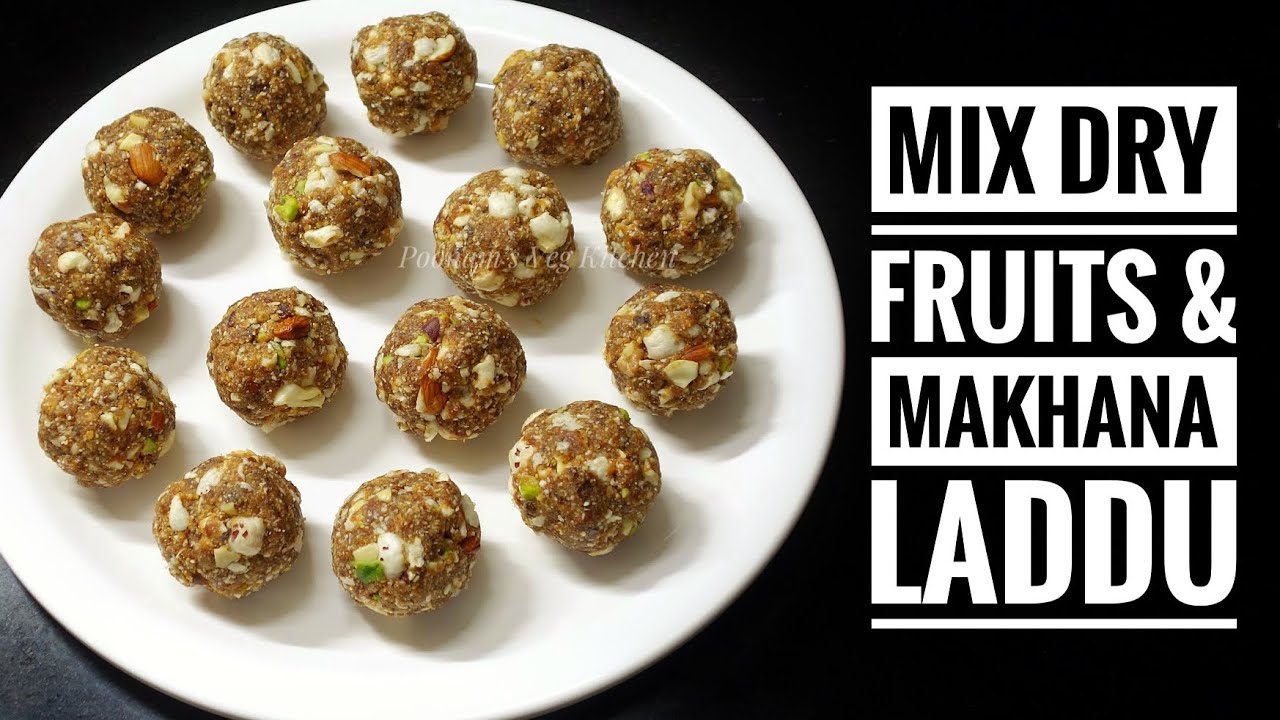 No Sugar No Jaggery Mix Dry Fruits and Makhana Laddu - Upvas/ Vrat Special Farali Laddu Recipe