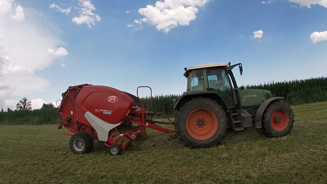 Imballatura fieno - Fendt 712 + Imballatrice Lely