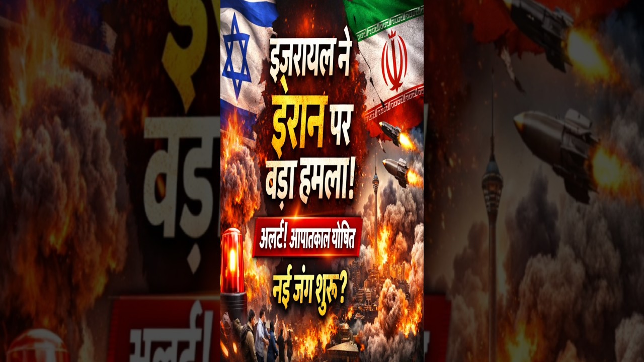 इज़रायल ने ईरान पर किया बड़ा हमला | आपातकाल घोषित | क्या शुरू होगी नई जंग? | Breaking News 2026