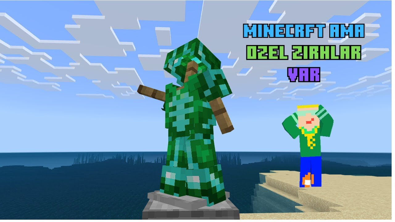 Minecraft ama Özel Zırhlar var !!!