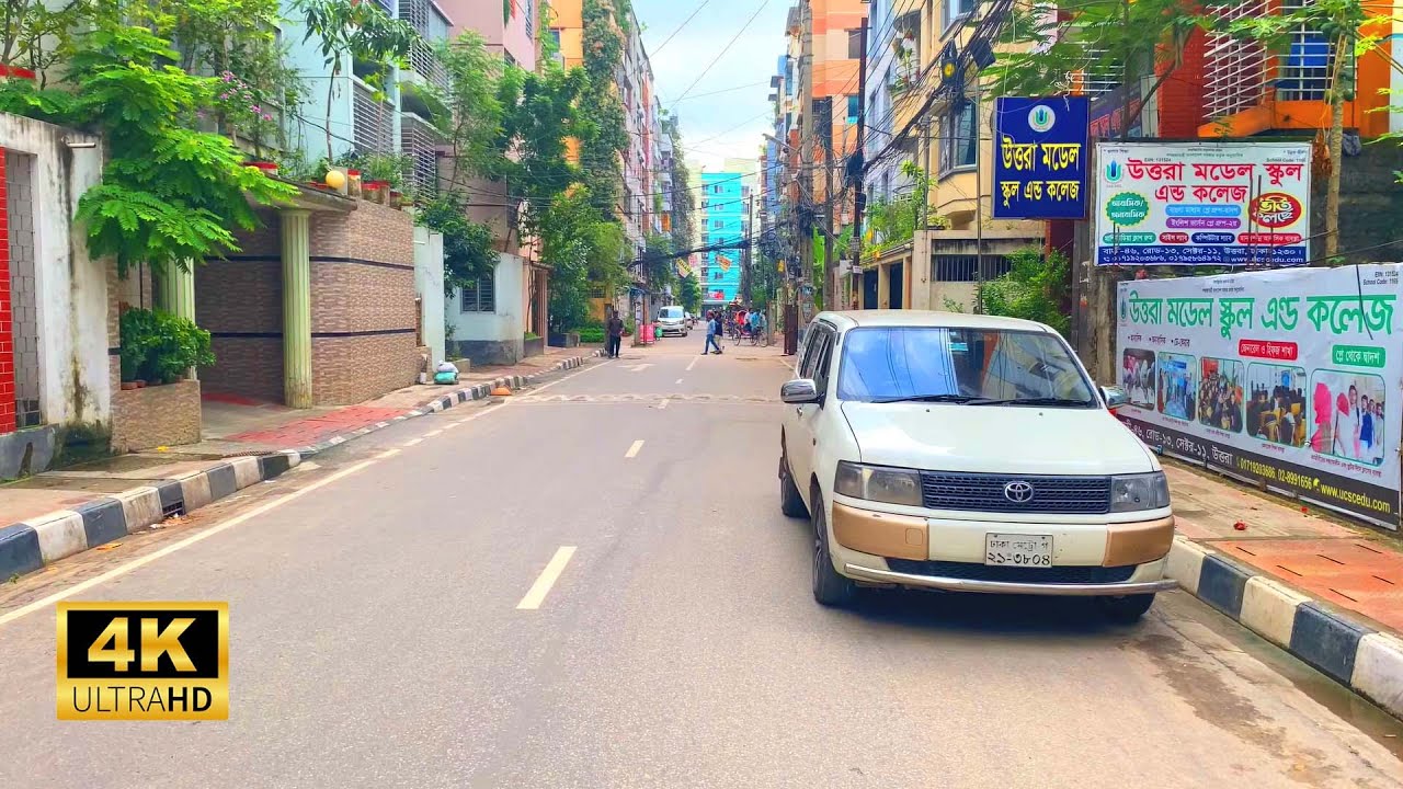 4K UTTARA model City in Dhaka || Bangladesh Walking Tour 2023 || Dhaka, Bangladesh