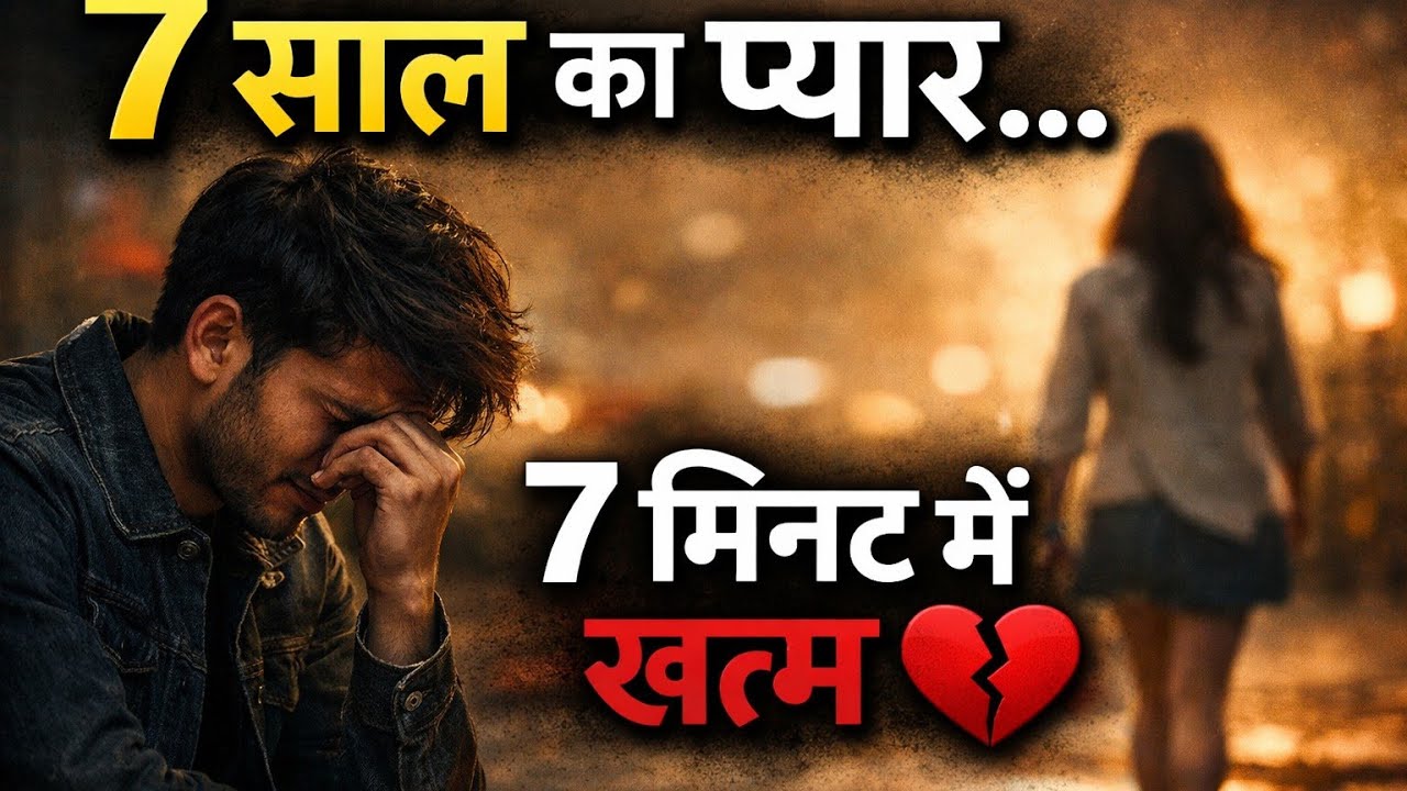 True Love Story Hindi  7 साल का प्यार… और सिर्फ 7 मिनट में खत्म” 💔 #sadstory#lovestory#hindistory