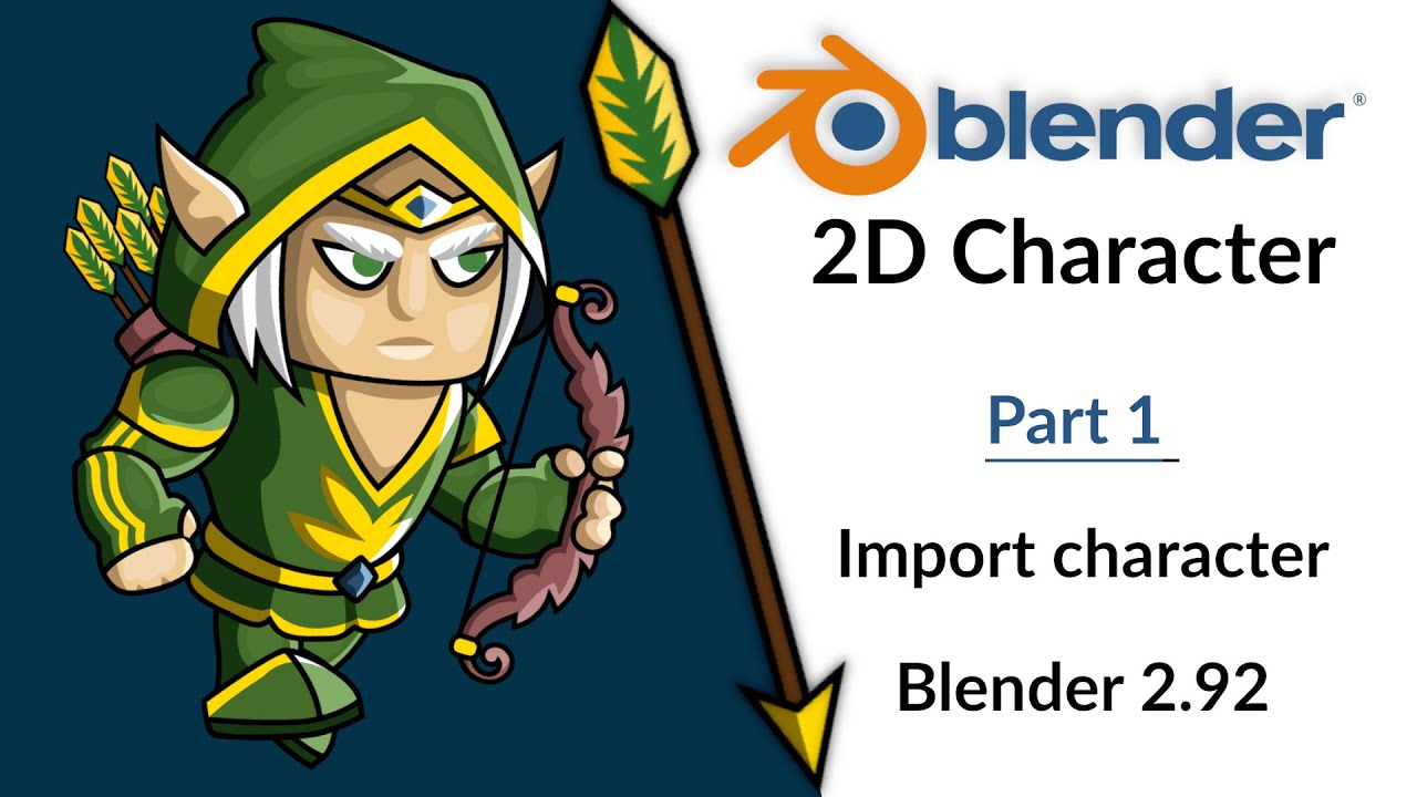 How to make 2D character animation in Blender 2.92 - Part 1