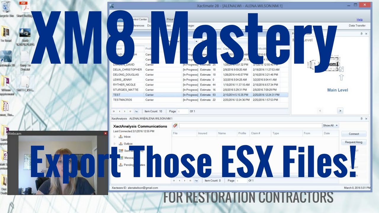 Отправка файлов ESX передачи данных из Xactimate