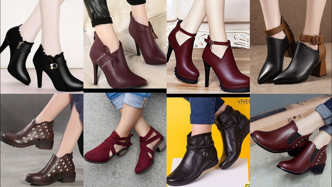 2020women supper high heels ankle boots women dress shoes lace pointed toe hollow out shoes design