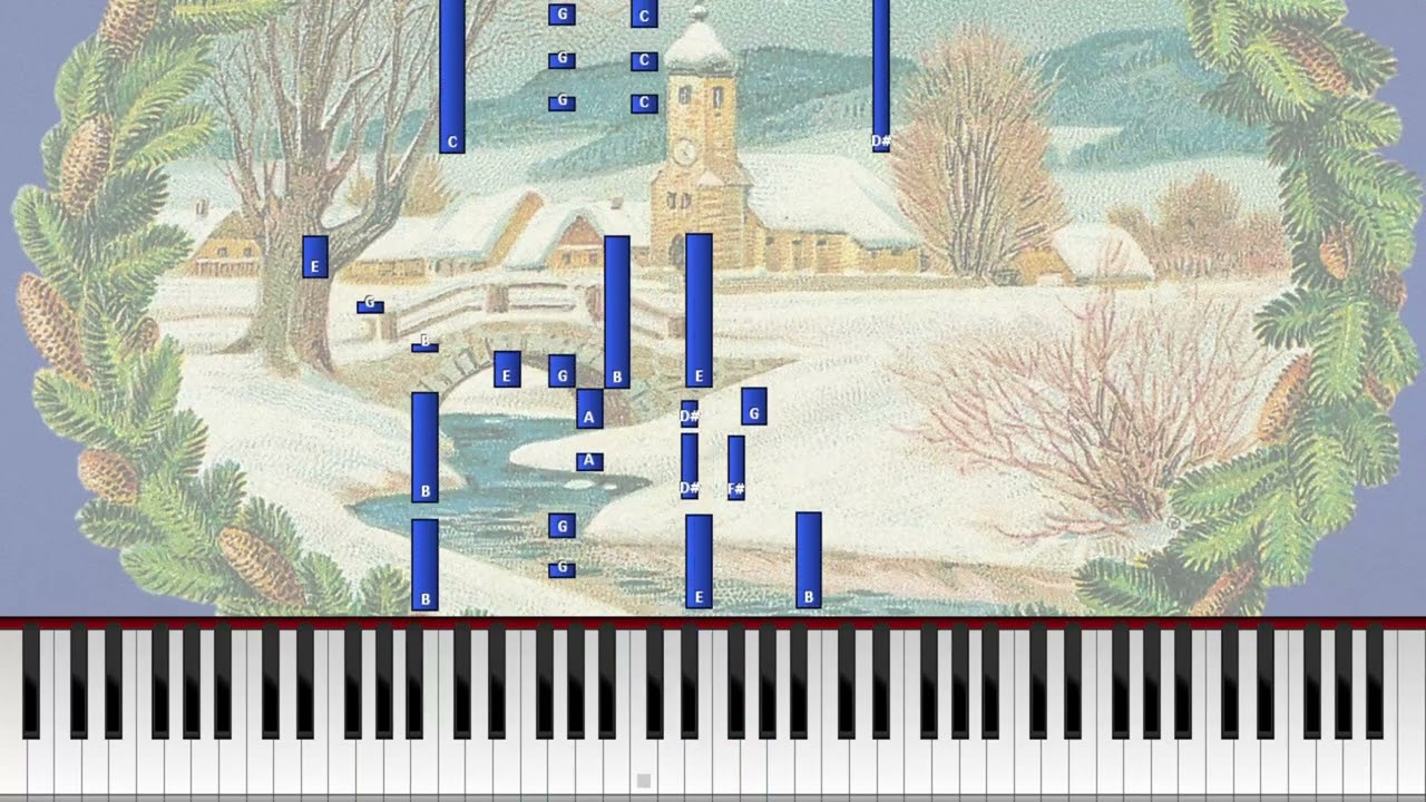 Sylvian joululaulu (Synthesia) [Pianotutoriaali] *Opi soittamaan*