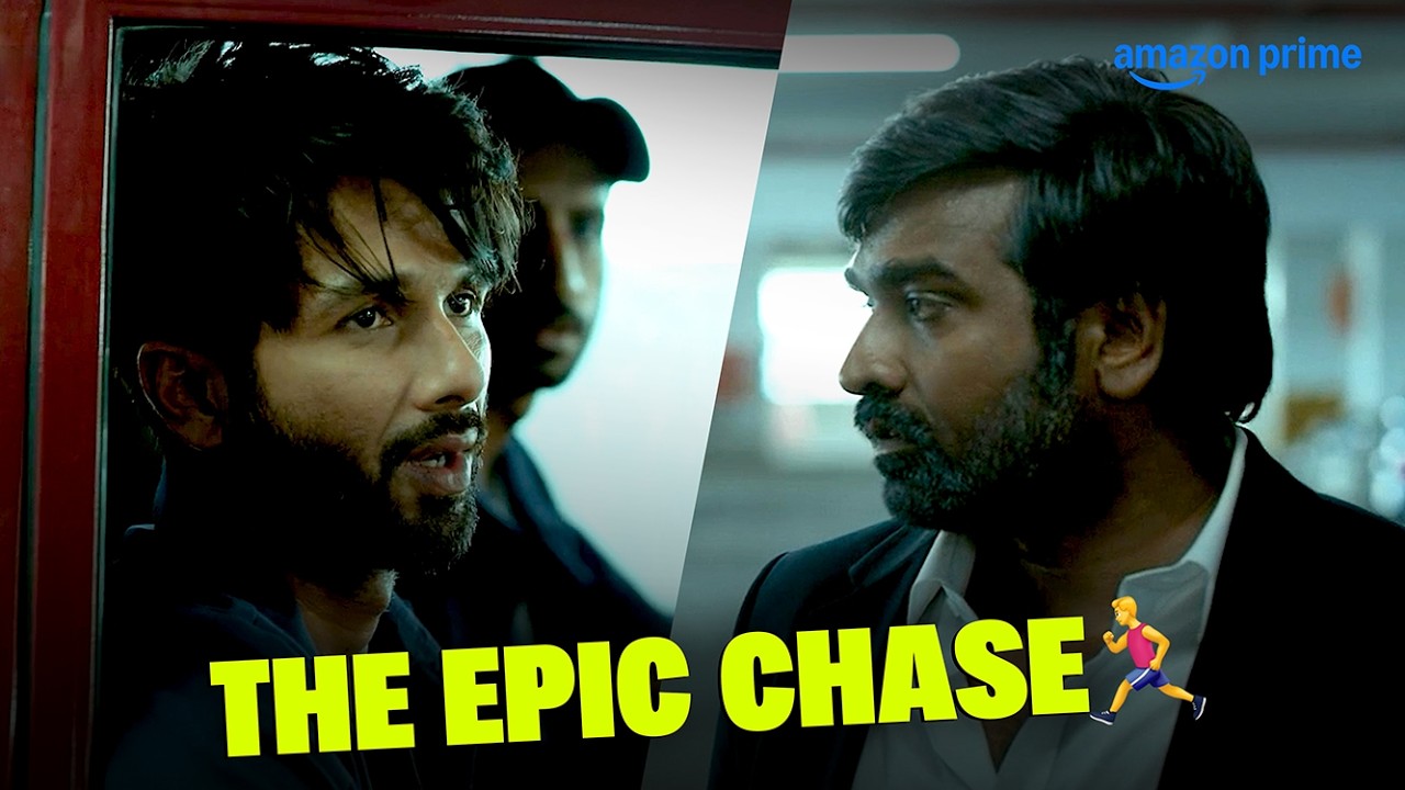 Shahid Kapoor And Vijay Sethupathi Chase Scene 🏃🏽‍♂️ ft. Raashii Khanna | Farzi | Prime Video India