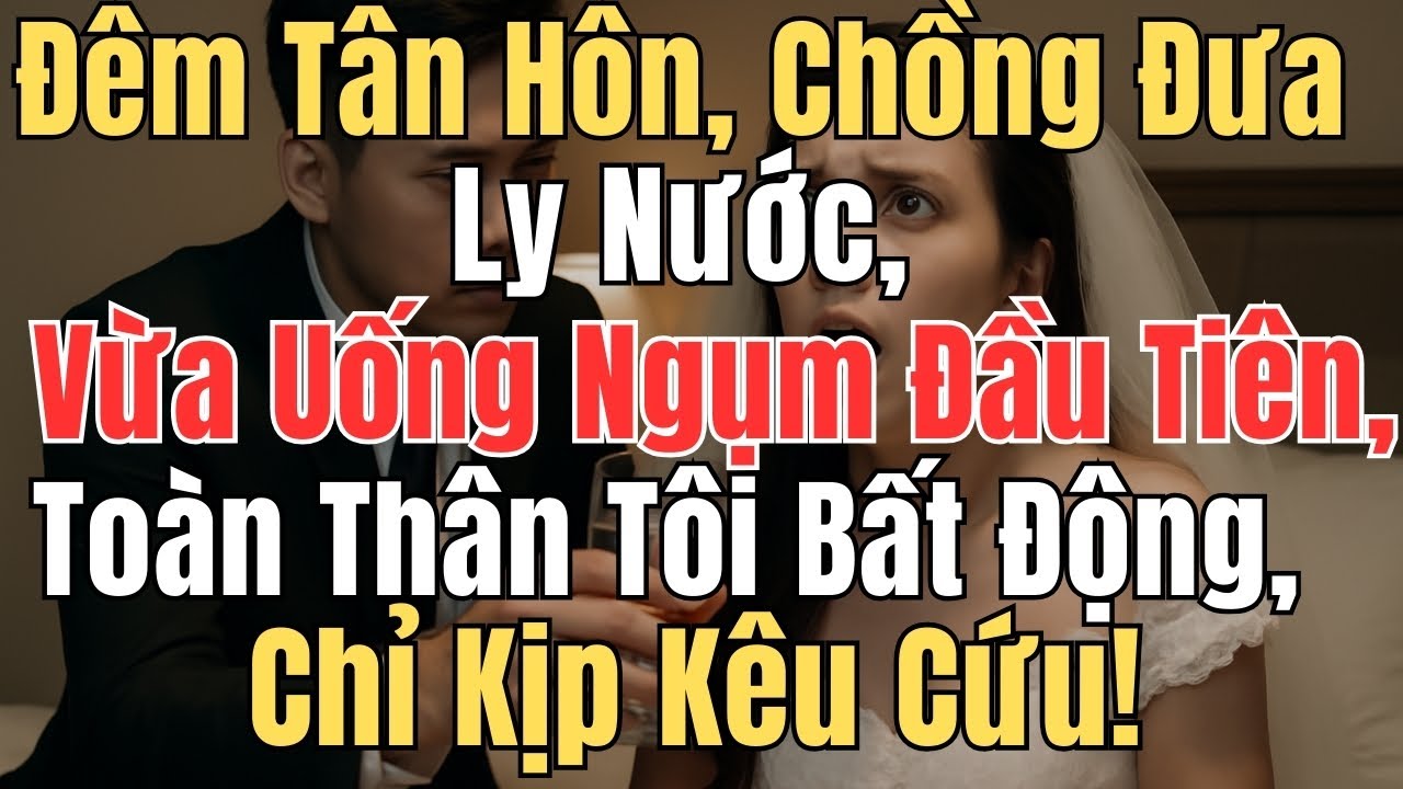 Đêm Tân Hôn, Chồng Đưa Ly Nước, Vừa Uống Ngụm Đầu Tiên, Toàn Thân Tôi Bất Động, Chỉ Kịp Kêu Cứu!