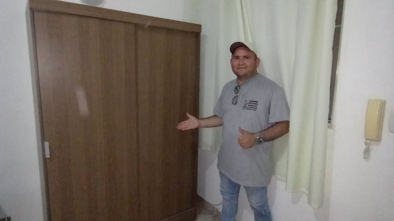 Montagem de guarda roupas madesa 2 portas de correr Luke