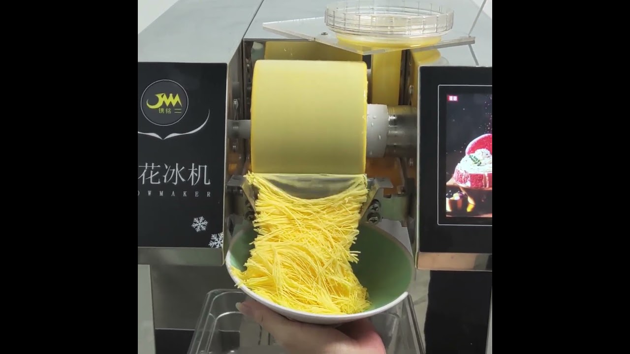 Ice in 3 seconds, with a smooth and fluffy texture for snowflake ice #bingsu #snowflakes