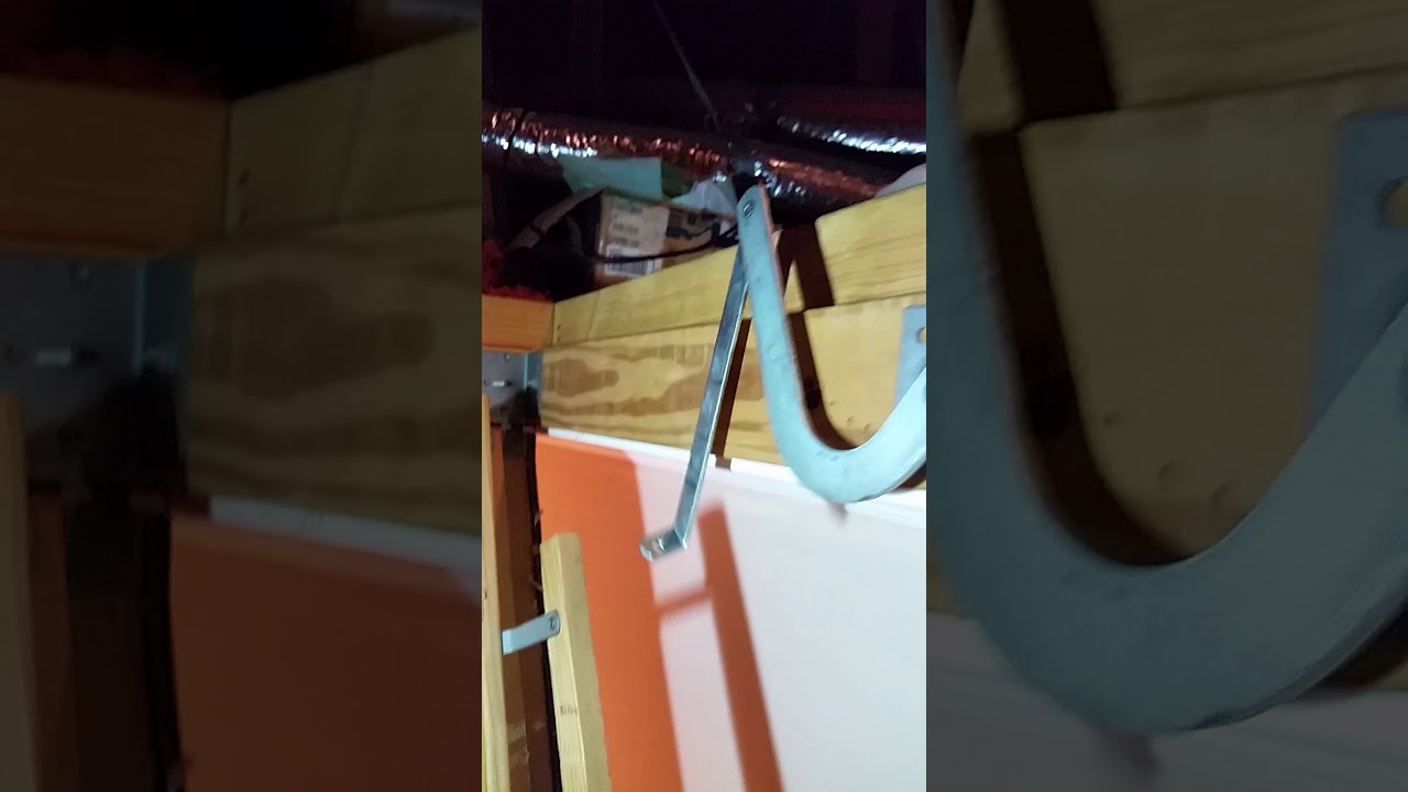 Attic door springs replacement