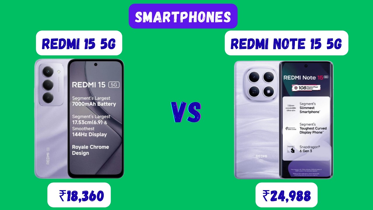 Redmi 15 5G vs Redmi Note 15 5G | Which One Is Right for You?