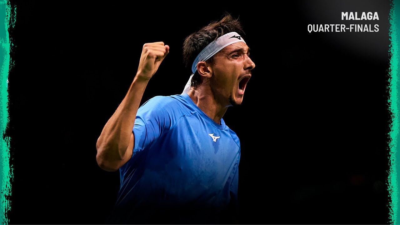 Lorenzo Sonego v Frances Tiafoe  | Italy v USA | Davis Cup Final 8 QF Highlights
