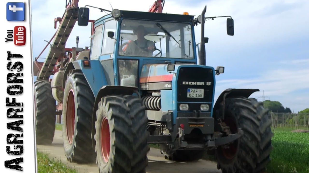 SOUND - Eicher 3108 Turbo spritzt Kartoffeln!