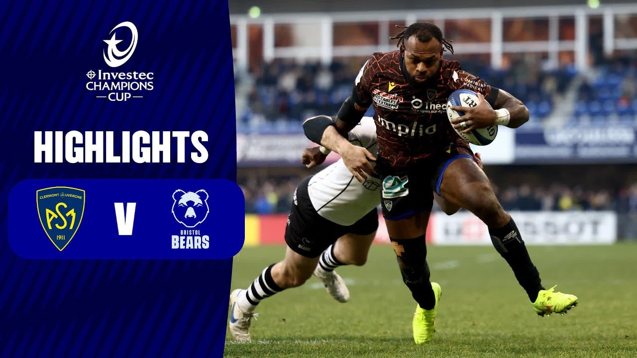 Instant Highlights - ASM Clermont Auvergne v Bristol Bears Round 4 | Investec Champions Cup 2024/25