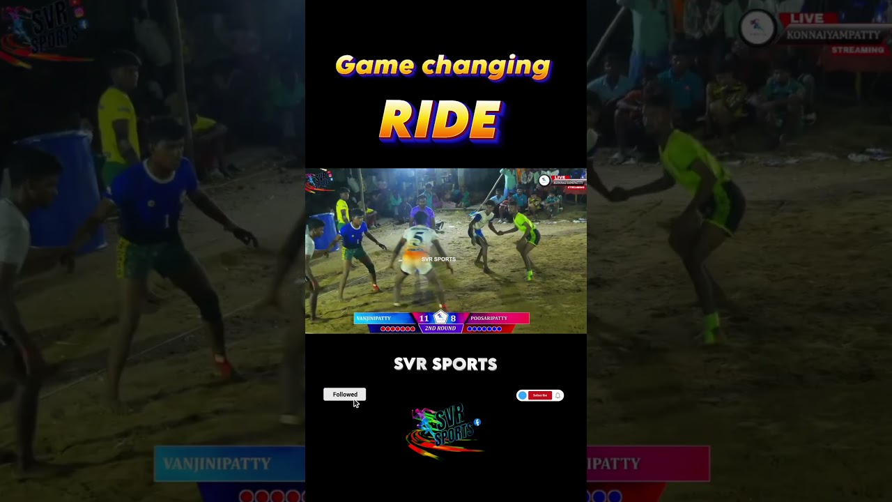 game changing ride 🔥 #svr #sports#live #indiansports #trending  #tournament #