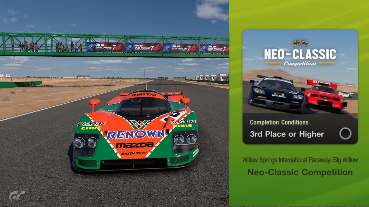 Gran Turismo 7: Neo-Classic at Willow Springs (Mazda 787B)