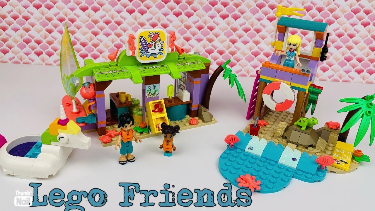 LEGO Friends - 41710 - Surfschule - Beach Fun - Stop Motion - Unboxing - speed build