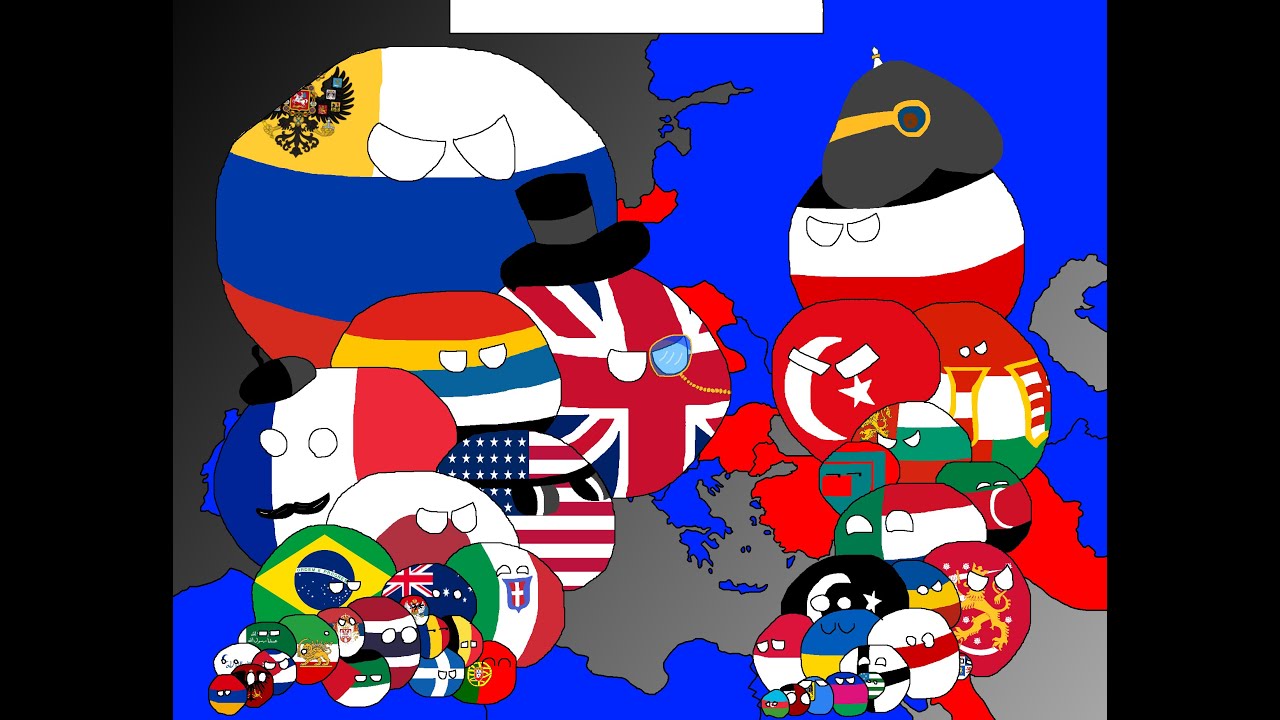 Countryballs Speedart #2 World War 1 Allies vs Central Powers